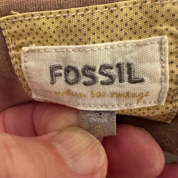 Fossil button down peacoat. Small brown taupe - Picture 6 of 11
